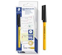 Stylo À Bille Staedtler Stick 430F Fin 4 Couleurs Disponibles Paquet De 10