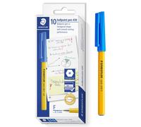 Stylo À Bille Staedtler Stick 430F Fin Paquet De 10 - 4 Couleurs Disponibles