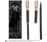 The Noble Collection Fantastic Beasts Percival Graves Wand Pen and Bookmark - 9in (23cm) - Fantastic Beasts Film Set Movie Props Wand Gifts Stationery