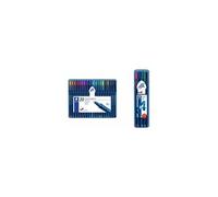 Triplus® Ball 437 Xb - Etui Chevalet Staedtler® Box 4 Stylos-Bille Pointe Large Assortis