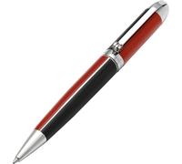 Stylo À Bille Visionary En Laiton Et Aluminium,Pointe Moyenne. Laqué À La Main En Couleur Rouge Et Noir. Numéroté En Édition Limitée De 500. Disposition De Couleur Classique Art Déco,Rétro