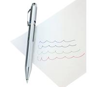 Stylo à bille WEDO quadrichromie avec mécanisme coulissant chromé