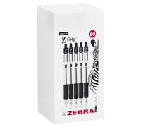 Stylo À Bille Zebra Z-Grip - Encre Noire (Pack De 50)