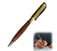 Stylo à cartouche de fusil de calibre, stylos à balles pour hommes, fait à la main 308. Stylo à cartouche de fusil de calibre, cadeaux pour mari, père, petit ami, grand-père, frères (Gold 1pc)