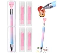 Stylo à cire rechargeable automatique professionnel pour l'art du diamant, ensemble de 5 pièces avec pointe fine pour un nail art et une peinture précis, conception acrylique facile à prendre en main