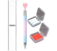 Stylo À Cire Rechargeable Automatique, Stylo À Cire Rechargeable Diamond Art, Stylet Diamond Art avec Cire, Stylos Diamond Art, Outils for Le Bricolage des Ongles(Blue)