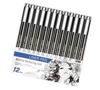 Stylo à dessin d ' artiste, marqueur à pointe fine étanche, marqueur à pointe d ' aiguille pour dessins animés, croquis, illustrations artistiques et journalisation, à dessin toner imperméables