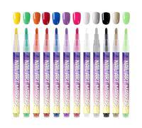 Stylo à dessin pour ongles - Boîtes Shades Kit de croquis créatif, pigment à séchage rapide de qualité salon, applicateur de vernis décoratif | Cadeau cosmétique élégant pour une fête de festival