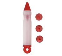 Stylo à douille - Outil d'écriture alimentaire en silicone de 15 cm, stylo à glaçage au chocolat, distributeur de crème rechargeable, fonction de pointe de décoration de précision | Accessoire de