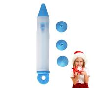 Stylo à douille - Silicone + PP, 1 x 2,5 x 15 cm - Stylo de décoration facile à utiliser | Outil d'écriture pour gâteaux et pâtisseries - Design amusant et personnalisé - Stylos à glaçage pour