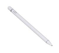 Stylo à écran Tactile, Stylo Capacitif Actif en Alliage d'aluminium avec Capuchon d'absorption Magnétique pour Tablettes (White)