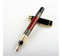 Stylo À Encre 530 Doré De Haute Qualité, Sculpture D'acajou, Fournitures De Bureau, D'école, Pour Étudiants, Nouveau