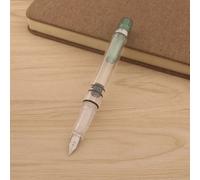 Stylo À Encre À Piston En Plastique Transparent,Garniture Argentée De Haute Qualité,Stylo À Encre À Pointe De 0.38mm,Fournitures Scolaires Et De Bureau - Type A9-F