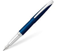 Cross Pens Stylo plume ATX Laque bleue translucide Taille fine