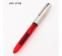 Stylo À Encre De Luxe 51a,Stylo À Plume Rétro De Bureau,Fournitures Scolaires,Papeterie,Pour Étudiants - Type Transparent Red-0.5mm