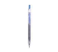 Stylo à encre gel double perle 12 pressions noir simple transparent séchage rapide stylo bleu 0,5 mm