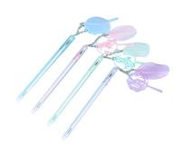 Stylo à encre gel effaçable à 6 plumes pour étudiants - Noir magique - 0,5 mm