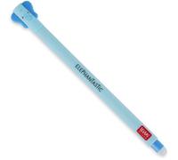 Stylo à encre gel effaçable - Legami - Corps d'éléphant - 0,7 mm - Encre bleue - Effaçable
