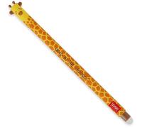 LEGAMI - Giraffe - Stylo gel effaçable, avec bille sur l'extrémité pour effacer l'encre sans abimer la feuille, encre noire thermosensible, pointe Ø 0,7 mm