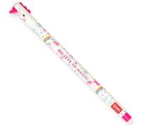 Stylo à encre gel effaçable - Legami - Licorne - 0,7 mm - Encre rose - Effaçable