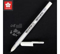 Stylo À Encre Gel En Rouleau, Classique, Blanc Or Argent, Marqueurs De Couleur