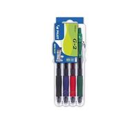 Pilot Pen Stylos à encre gel G2 2605S4E – Lot de 4 Noir/Rouge/Bleu/Vert