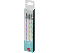 Legami - Lot de 3 stylos gel multicolores, 1 x 14,5 cm, diamètre de la pointe 1,0 mm, trois encres contrastées pour décorer, écrire et donner de l'originalité à chaque page