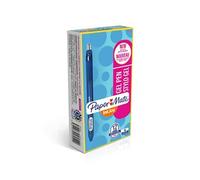 Stylo roller Papermate Inkjoy gel rétractable pointe 1 mm écriture large bleu