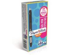 Stylo roller Papermate Inkjoy gel rétractable pointe 1 mm écriture large noir