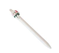 Stylo à encre gel rétractable noir antidérapant avec pince flexible pour Noël, récompenses de classe, graffiti