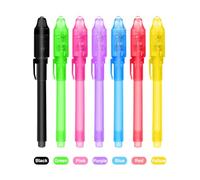 Stylo À Encre Invisible, Stylo Magique Avec Lumière UV, Marqueur Magique Secret - Écrivez Des Messages Secrets, Ne Laisse Aucune Trace, Convient Aux Adolescents (multicolore)