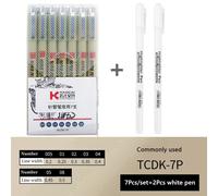 Stylo À Encre Noir Micro À Pointe Fine,Multi-Pointes De Précision Pour Dessin,Croquis,Manga,Journal De Balles - Type 9pcs Set B-2