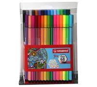 Stylo À Feutre Premium | STABILO Pen 68 | Étui De 30 | Inclus 6 Néon | Assorti