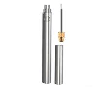 Stylo à fil chaud sans fil pour sculpture sur mousse et loisirs créatifs - Outil de gravure à chauffage rapide avec pointes en alliage pour modélisme, 16,5 cm (argenté)