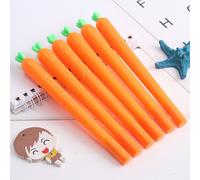 Stylo À Gel Kawaii 0.7mm, 1 Pièce, Joli Modèle Carotte, Papeterie Scolaire