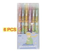 Stylo À Gel ""Little Prince Press"", Ensemble De 3/6 Pièces, Joli Stylo À Bille Roulante, Kawaii, Fournitures Scolaires, De Bureau, Noir, 0.5