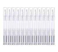 Stylo à Huile Ongles avec Pinceau, 3ml Stylo à Huile Vide Cuticules Applicateur Conteneur Tube pour Vernis à Ongles, Cils Croissance Liquide, Mascara, Gloss à Lèvres, Vernis Dent (12 Pièces)