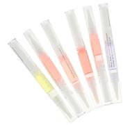 Stylo à Huile pour Cuticules 6pcs en Plastique pour Soin des Ongles | Lot de 6, Format Portable et Léger, Nutrition Intense, Lissage des Peaux Mortes