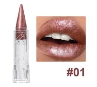 Stylo À Lèvres Velours Nacré 6 Couleurs,Polyvalent,Hydratant Longue Durée,Imperméable,Éclaircissant,Paillettes,Maquillage Pour Les Lèvres,Outil Cosmétique.01.3g