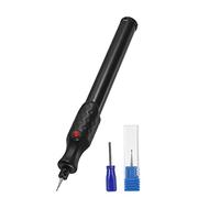 Stylo à micro-gravure électrique DGLDCSHUAI, mini-graveur sans fil, kit de gravure DIY avec embout diamant de rechange pour la création de bijoux, le travail du métal, du verre, (Noire)