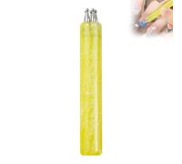 Stylo à ongles à 5 pétales de fleur, pointe fine de 1,8 mm, outil de conception de fleur à un seul coup, pointe boule en acier inoxydable, outil de pointillage pour nail art pour débutantes, filles et