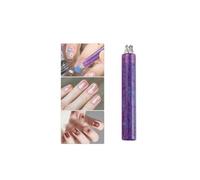 Stylo à ongles en acrylique à 5 pétales - Pointe à bille en acier inoxydable - Léger - Outil de conception de fleur à un seul trait - Pour débutantes, filles, adultes, femmes, loisirs créatifs, salon