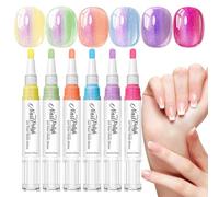 Stylo à Ongles Gel 6 Couleurs Haute Brillance Séchage Longue Tenue
