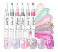 Stylo à Ongles Gel 6 Couleurs Sans Lampe UV Haute Brillance