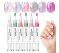 Stylo à Ongles Gel 6 Couleurs Séchage Rapide Sans Lampe UV