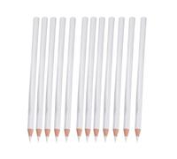 Stylo à Ongles pour Pierres Décoratives 12 Pièces en Bois, Blanc | Outils de Manucure à Points, Épaisseur Réglable, pour Faux Ongles et Acrylique, Usage Maison ou Pro
