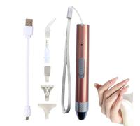 Stylo à peinture avec strass - Stylo à strass avec lumière LED rechargeable USB, accessoire pour décoration d'ongles, téléphones et créations faites à la main