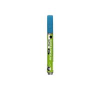 stylo à peinture verre & porcelaine pailletée turquoise