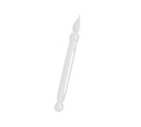 Stylo à plume en verre court portable pour artistes, débutants, étudiants, adultes, écriture, journal, blanc élégant