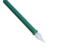 Stylo à plume en verre droit, test d'encre colorée, fait la main, culturel et créatif(Green)